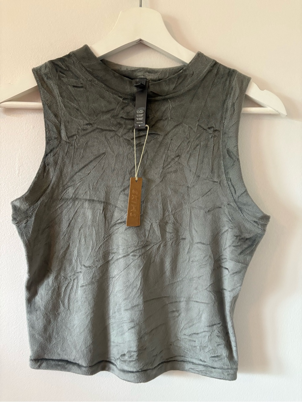 NWT SKIMS Velour Crewneck Tank M